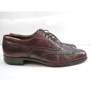Allen Edmonds Mens Dress Shoes‎ Size 11.5 Burgundy Wingtip Oxford
